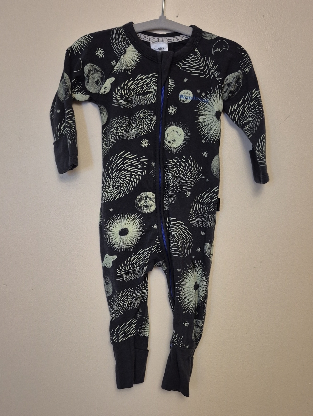 3-6mths - Galaxy Bonds Wondersuit Zippy